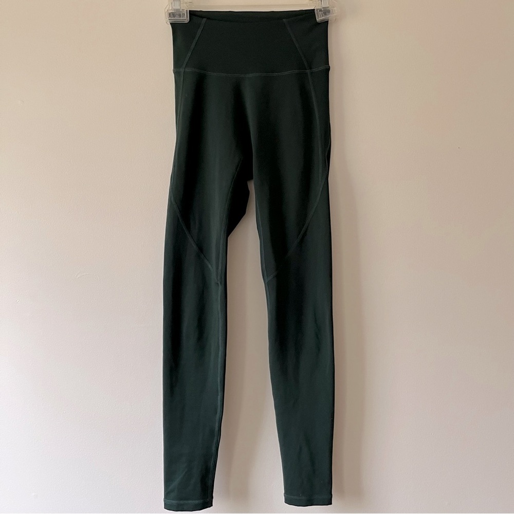 Buff Bunny Workout Leggings XS Green High Rise Athletic